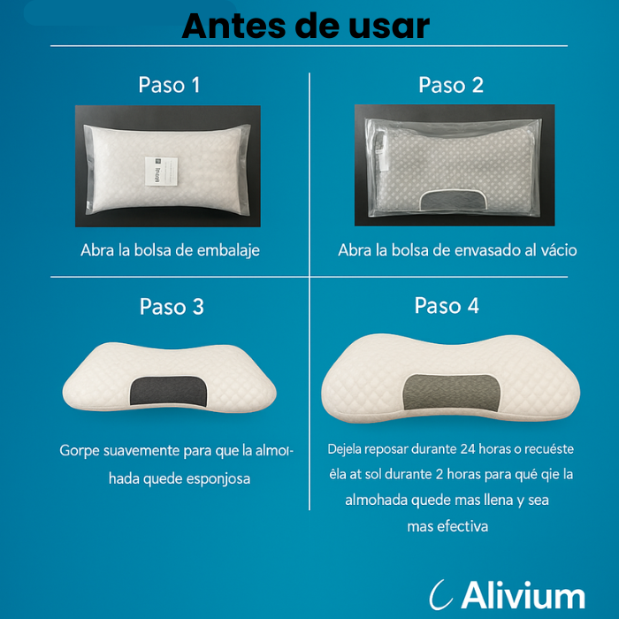 ALIVIUM® Almohada viscoelástica cervical