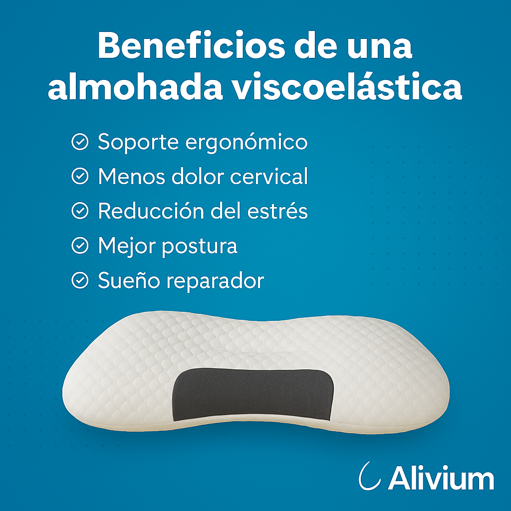 ALIVIUM® Almohada viscoelástica cervical